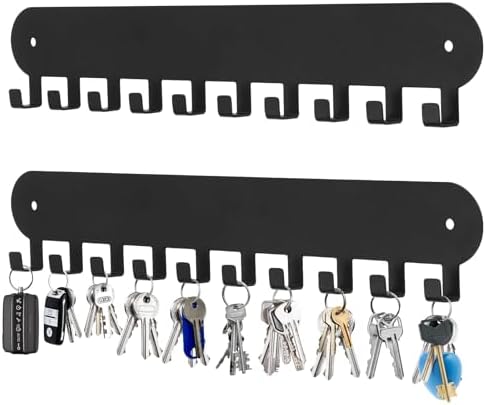 2 Pack Key Holder for Wall, Key Hooks by Suzurana