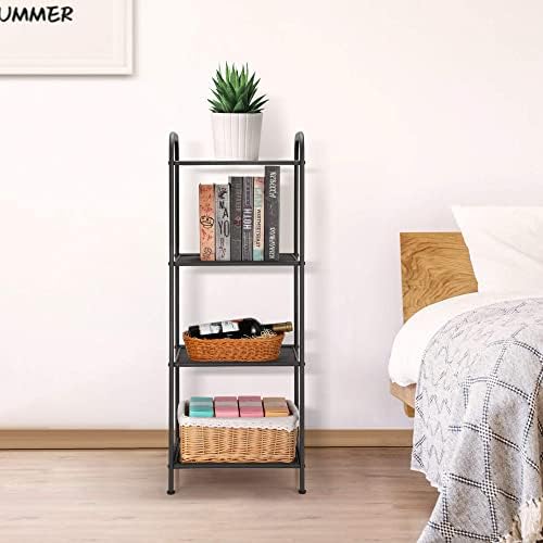 MAX Houser 4 Tier Standing Shelf Units Storage Rack, Charcoal Gray - Image 5