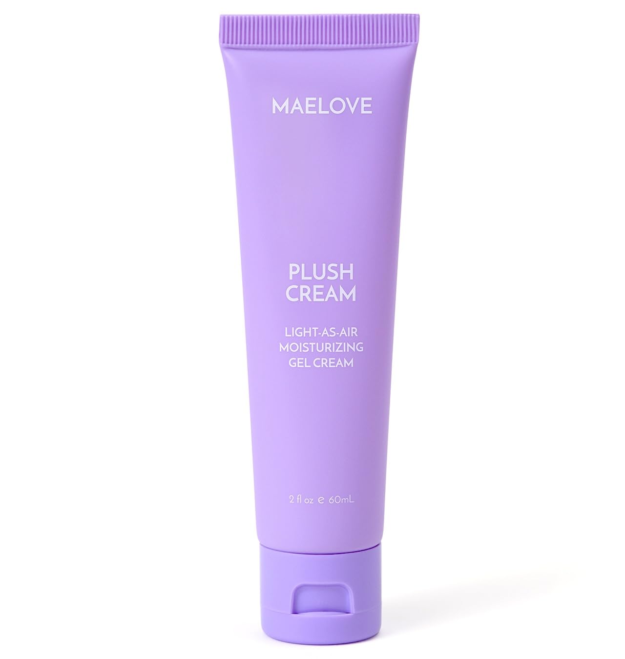 MAELOVE Plush Cream Lightweight Moisturizer, Unscented Hydrating Face Cream with Squalane, Hyaluronic Acid, For Oily and Sensitive Skin, Vegan, Made in USA, 2.0 fl oz