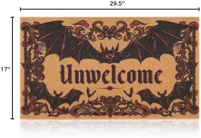 Halloween Door Mat, Gothic Unwelcome Doormat - Image 3