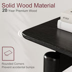 AQIMUELE Wood Console Table Black Entryway Table, Thin Console Table, Sofa - Image 4