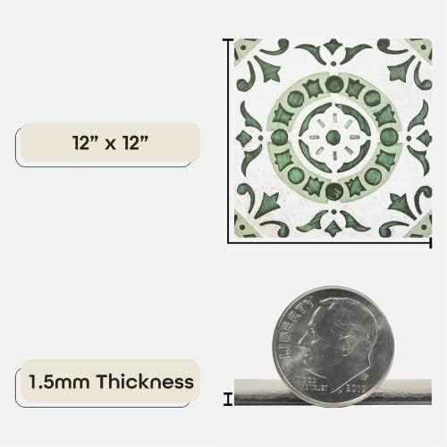 Vinyl Peel & Stick Vinyl Floor Tiles, 12 x 12 in - Image 3