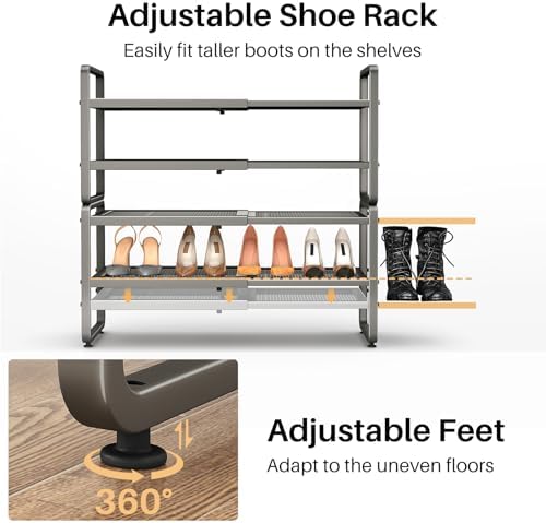 SNTD Expandable Metal Shoe Rack - Image 7