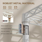Golpart Small Shelves Storage Wire Metal Adjustable Shelf Unit - Image 7