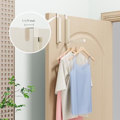 BAKON Over The Door Hanger Folding Clothes Drying Rack, Folding Hanging Coat - Image 3