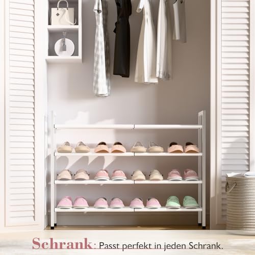 Bumusty 4 Tier Expandable Shoe Rack - Image 2