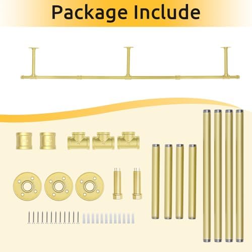 Oroonoko 72" Wall Mounted Clothes Rack, Closet Rods - Image 5