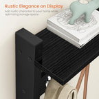 Homode Wall Coat Rack With Shelf, Wood Entryway Hanger With Hooks, Small - Image 5