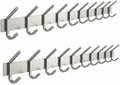 Coat Rack Wall Mount – Brushed Nickel 30 Inch Stainless Steel Hook Rail by SAYONEYES