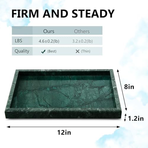 Real Natural Marble Tray for Bathroom, Kitchen Counter & Desktop - Image 2