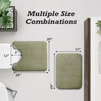 HUXMEYSON Bathroom Rugs Sets 2 Piece, Non-Slip & Quick Dry Bath Mat Set - Image 2