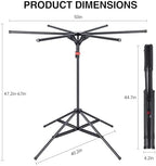 4-Leg Foldable Clothes Drying Rack - Image 7