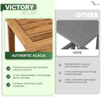Acacia Wood Adirondack Side Table, 2-Tier Outdoor End Table - Image 5