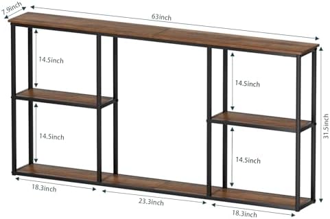 WOHOMO 63 in Entryway Table Modern Sofa Table - Image 2