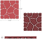 Pure Garden 6-Pack Polypropylene Interlocking Patio Deck Tiles - Image 6