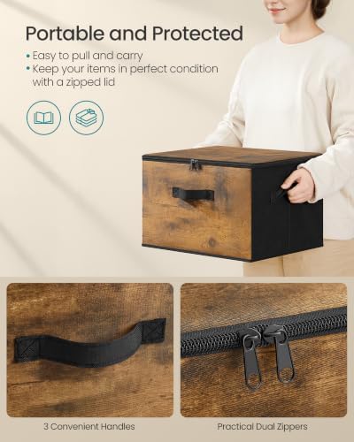 SONGMICS Set of 3 Storage Bins - Image 3