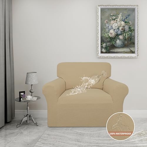 Easy-Going 100% Waterproof Chair Couch Cover, Stretch Jacquard Sofa Cover - Image 2
