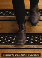 Rubber Stair Treads Non-Slip Outdoor 35”x10” – Hexagon Anti-Slip Step Mat - Image 5