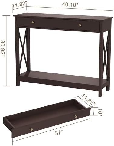 Treocho Espresso Console Table - Image 2