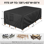 BALEINE Patio Furniture Covers Waterproof, Heavy Duty Outdoor Table Cover - Image 2