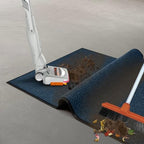 LuxUrux Premium Striped Blue Door Mat Set - Image 2