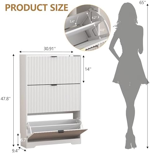 HUANLEGO Shoe Cabinet Storage for Entryway - Image 2