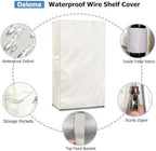 Storage Shelf Cover, Outdoor Heavy Duty 600D 48''W x 18''D x 72''H Dustproof - Image 6