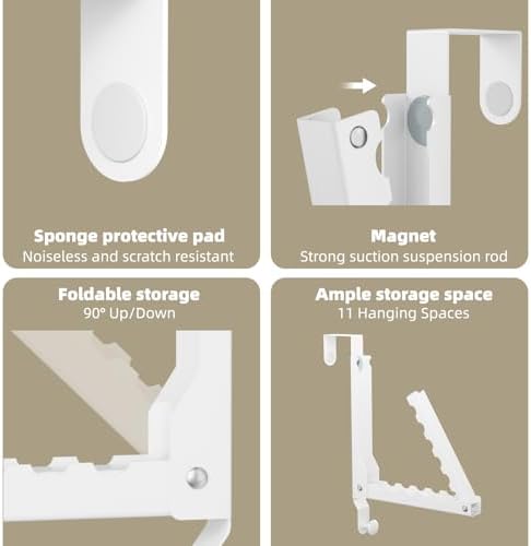 Over The Door Hanger Folding Clothes Drying Rack, Double Fold Hanging Door - Image 5