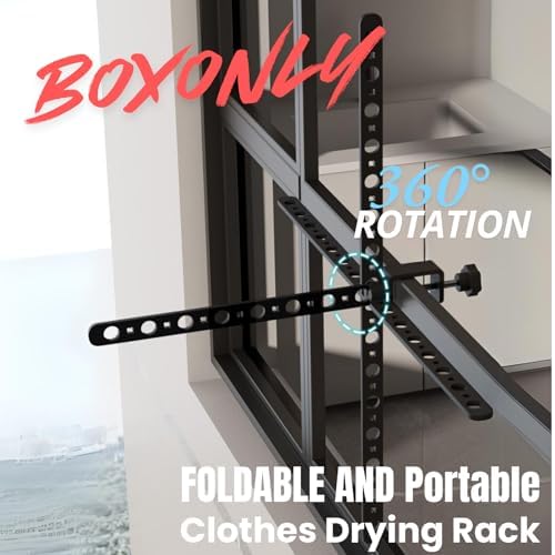 Foldable Indoor/Outdoor Swivel Folding 11-Hole Clothes Drying Rack - Image 2
