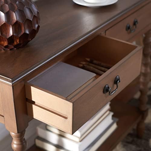 SAFAVIEH Athena 2-Drawer Wood Console Entryway Table, 35.5" Brown CNS5702C - Image 7