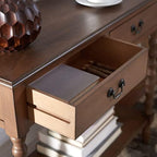 SAFAVIEH Athena 2-Drawer Wood Console Entryway Table, 35.5" Brown CNS5702C - Image 7