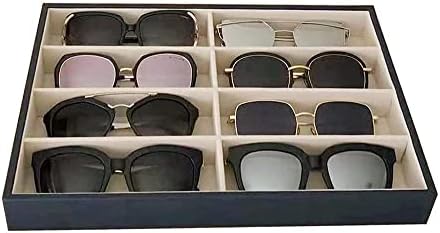 Premium Quality Sunglasses Tray Organizer Display PU Leather Exterior Soft by SVEADISPLAY