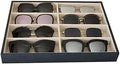 Premium Quality Sunglasses Tray Organizer Display PU Leather Exterior Soft by SVEADISPLAY