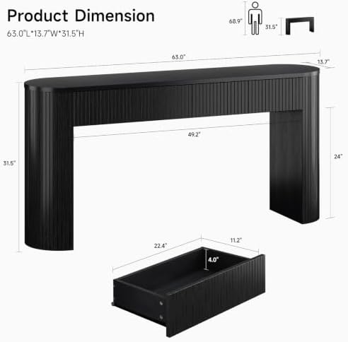 ONBRILL 63 Inch Console Table - Image 2