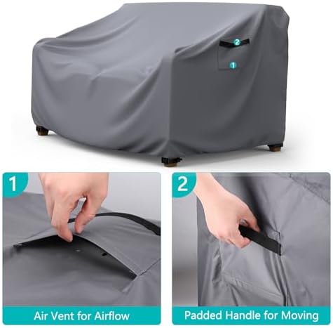 3-Seater Waterproof Outdoor Couch Cover 78"L×33"D×32"H - Image 4