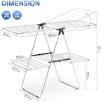 APEXCHASER Large Stainless Steel Clothes Drying Rack, Generous Drying Area - Image 4