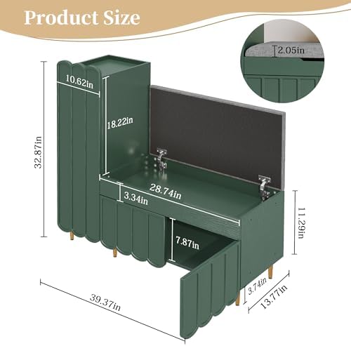 3More L-Shaped Entryway Shoe Bench - Image 2