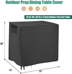 Outdoor Prep Table Cover for 31 inch Patio Serve Prep Storage Cart - Image 2