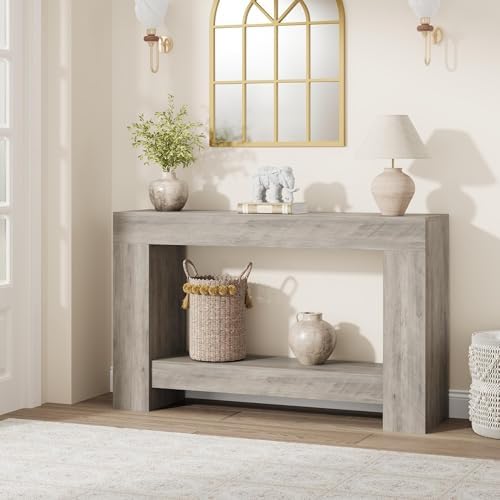 GarveeHome 47" Farmhouse 2-Tier Console Table - Image 3