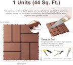 EchoDeck Interlocking Deck Tiles, 54 Pack Deck Tiles Interlocking Outdoor All - Image 6