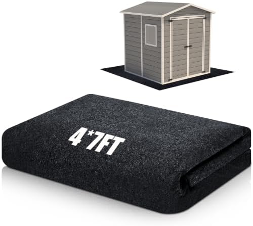 Shed Floor Mat 4 x 7 ft, Waterproof PE Backing by Haull