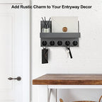 Lwenki Key Holder for Wall, Decorative Key and Mail Holder - Image 4