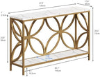 GiftGo Narrow Sofa Table 47.2 Inch, Industrial Sofa Table Behind Couch - Image 2