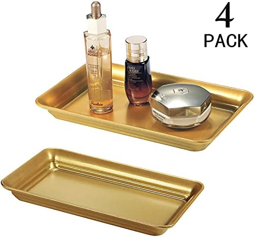 SheeChung Metal Vanity Tray, Bathroom Counter Storage Tray - Image 2