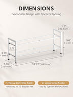 Bumusty 2 Tier Expandable Shoe Rack - Image 2
