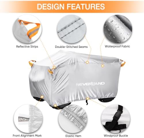 NEVERLAND ATV Cover Waterproof Heavy Duty 4 Wheeler Cover - Image 2