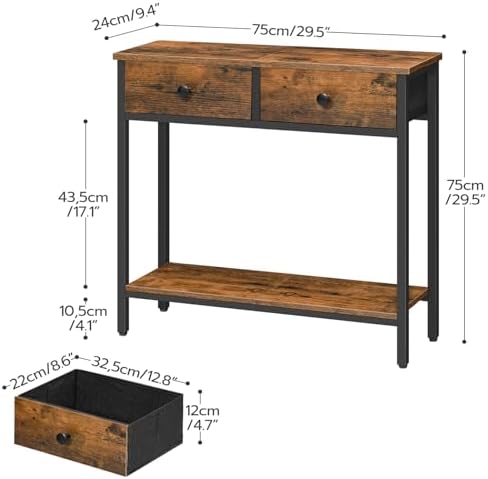 HOOBRO 29.5" Narrow Console Table - Image 3