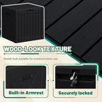 Devoko 40 Gallon Deck Box Lockable Outdoor Storage Box Waterproof - Image 2