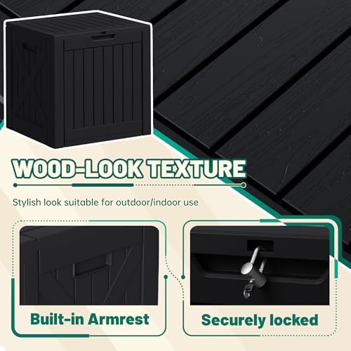 Devoko 40 Gallon Deck Box Lockable Outdoor Storage Box Waterproof - Image 2