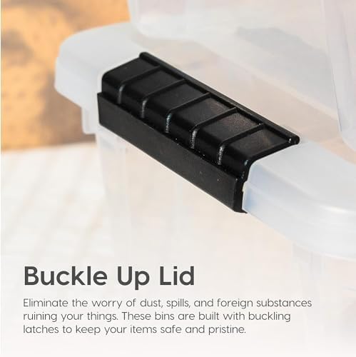IRIS USA 4-Pack 13 Quart Storage Bins - Image 5